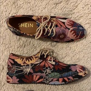 Floral Platform Oxfords